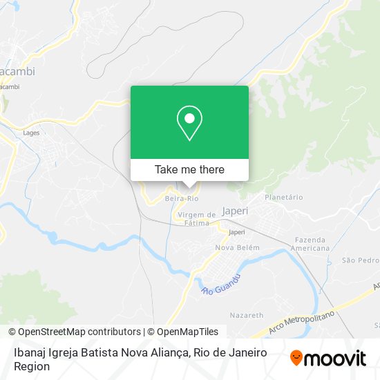 Ibanaj Igreja Batista Nova Aliança map