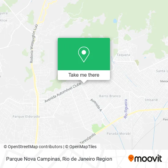 Parque Nova Campinas map