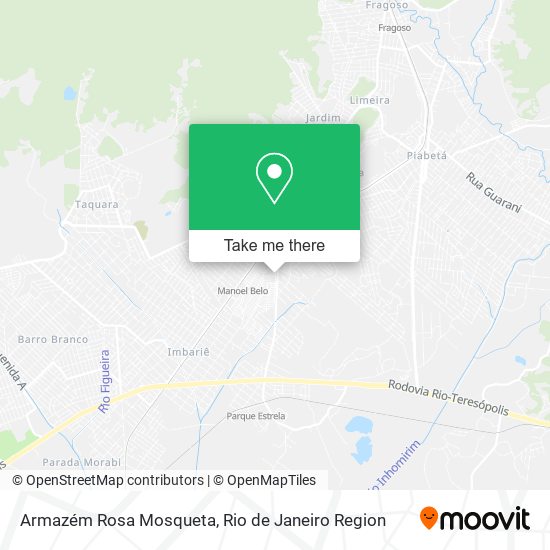 Armazém Rosa Mosqueta map