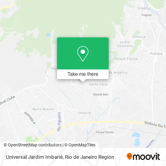 Universal Jardim Imbariê map