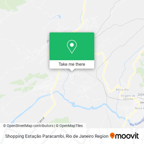 Shopping Estação Paracambi map