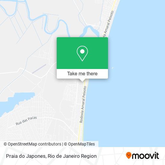 Mapa Praia do Japones