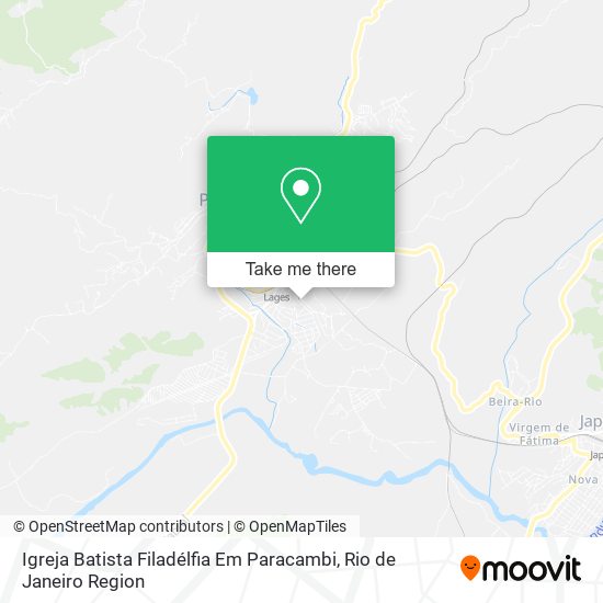Igreja Batista Filadélfia Em Paracambi map
