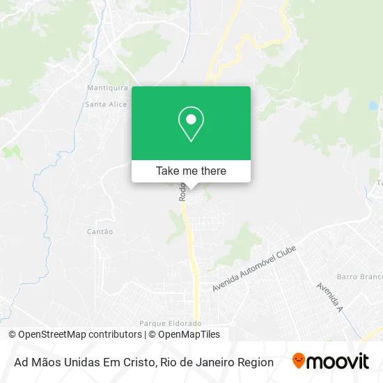 Ad Mãos Unidas Em Cristo map