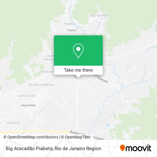 Big Atacadão Piabetá map