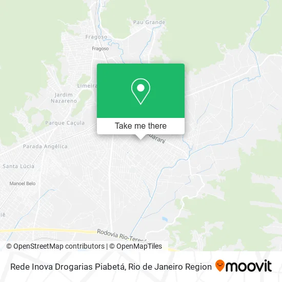 Rede Inova Drogarias Piabetá map