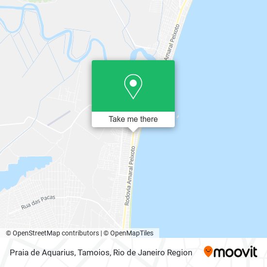 Praia de Aquarius, Tamoios map