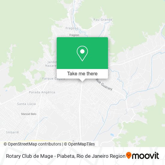 Mapa Rotary Club de Mage - Piabeta