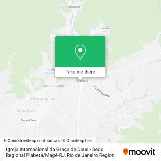 Igreja Internacional da Graça de Deus - Sede Regional Piabetá / Magé-RJ map