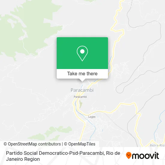 Partido Social Democratico-Psd-Paracambi map