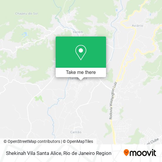 Shekinah Vila Santa Alice map