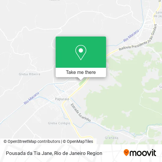Pousada da Tia Jane map