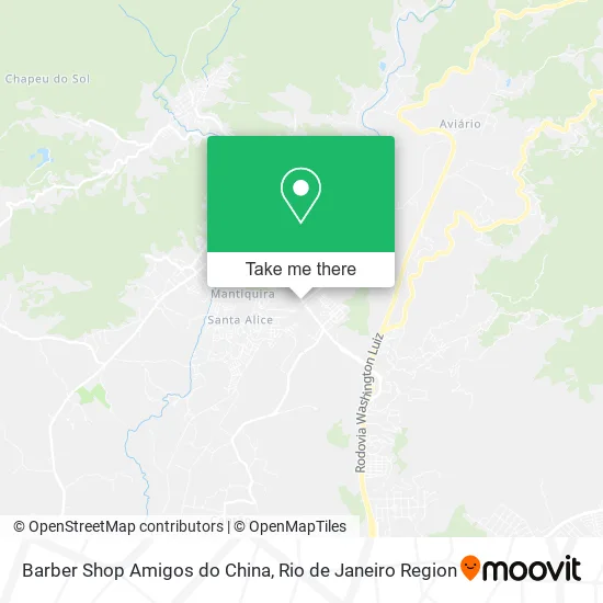 Barber Shop Amigos do China map