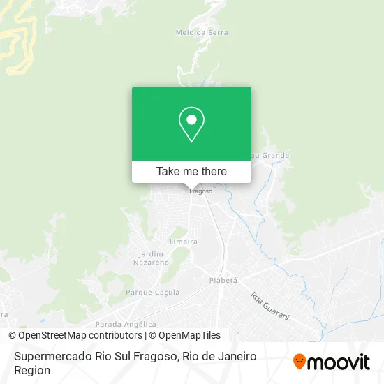 Supermercado Rio Sul Fragoso map