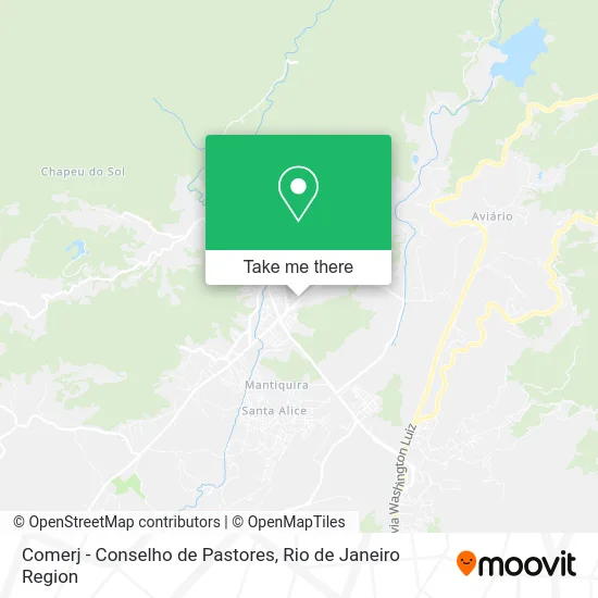 Comerj - Conselho de Pastores map