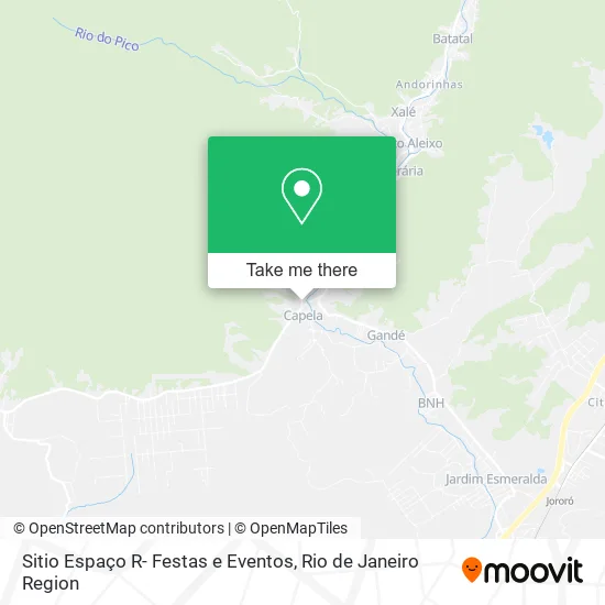 Sitio Espaço R- Festas e Eventos map