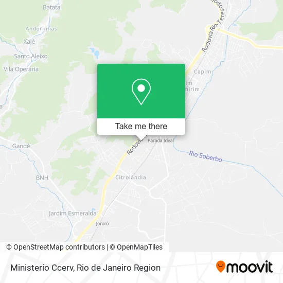 Ministerio Ccerv map