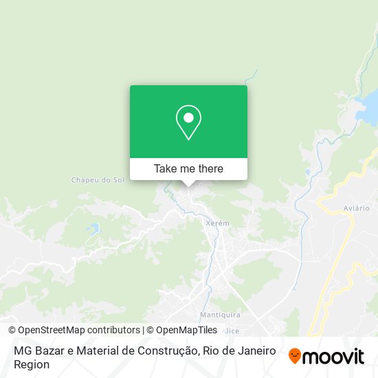 MG Bazar e Material de Construção map