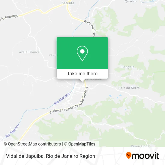 Vidal de Japuiba map