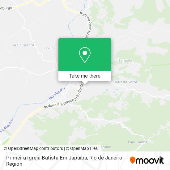 Primeira Igreja Batista Em Japuíba map