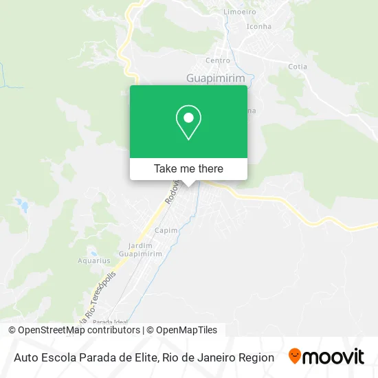 Auto Escola Parada de Elite map