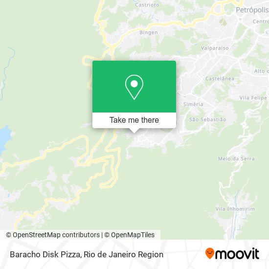 Baracho Disk Pizza map