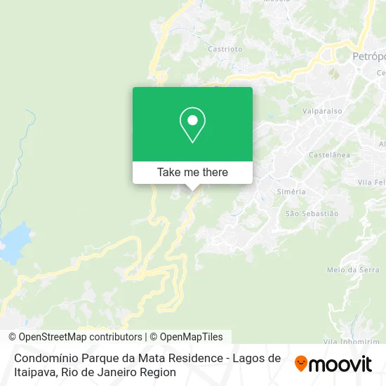Condomínio Parque da Mata Residence - Lagos de Itaipava map