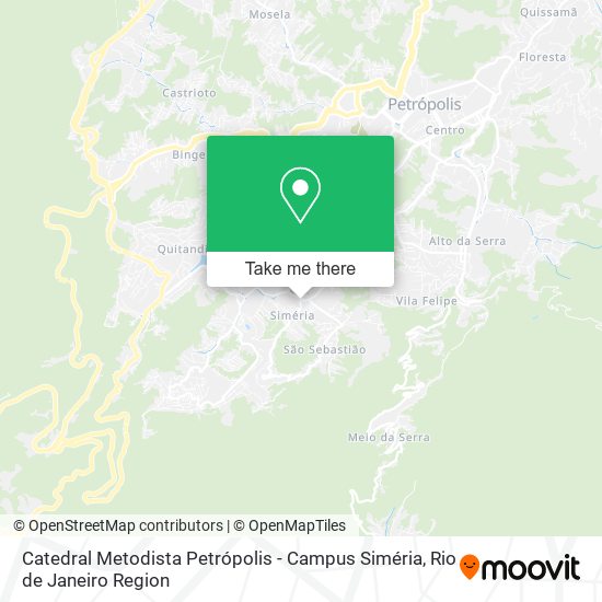 Catedral Metodista Petrópolis - Campus Siméria map