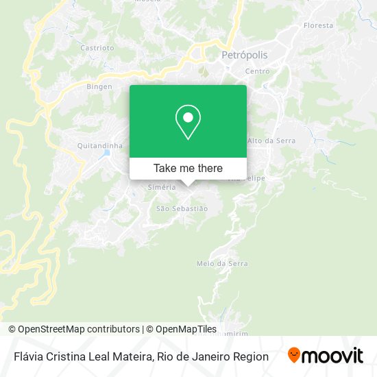 Flávia Cristina Leal Mateira map