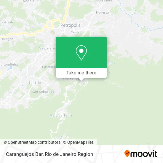 Caranguejos Bar map