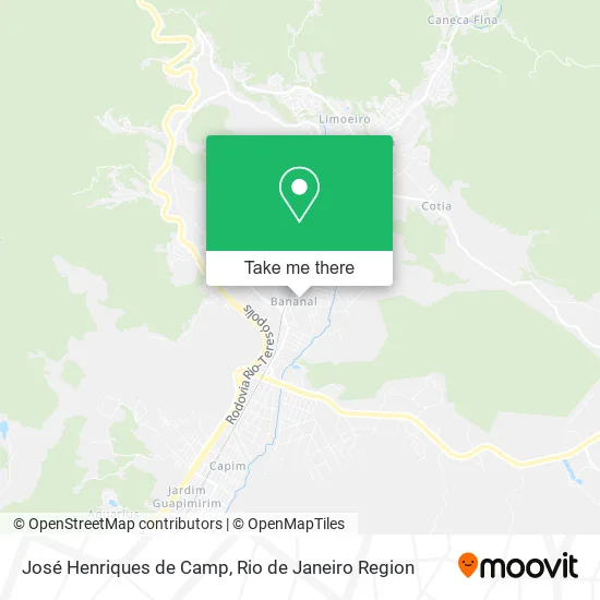 José Henriques de Camp map