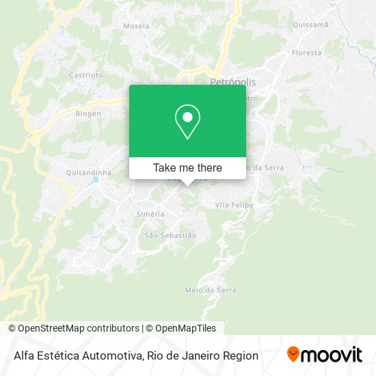 Alfa Estética Automotiva map