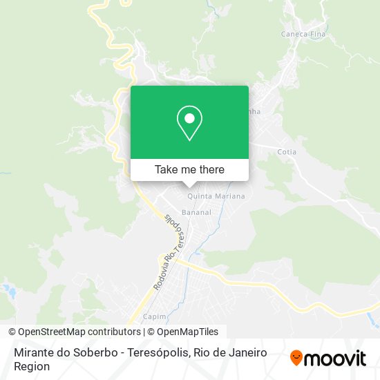 Mirante do Soberbo - Teresópolis map