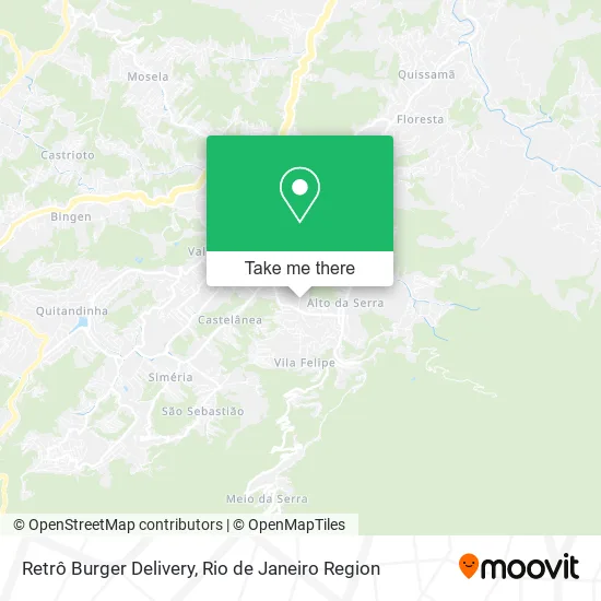 Retrô Burger Delivery map