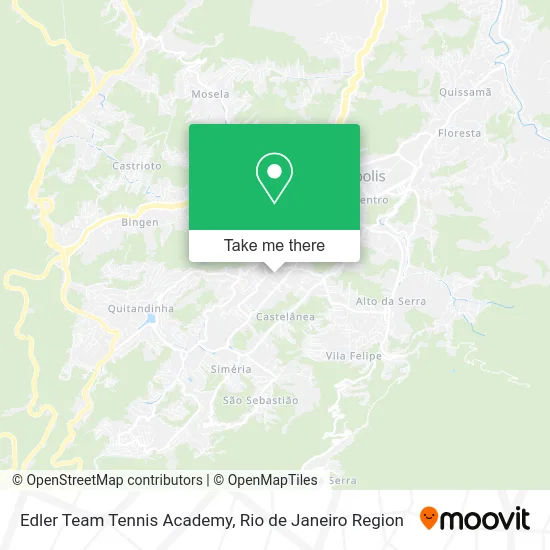 Edler Team Tennis Academy map