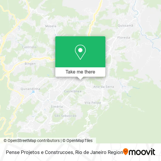 Pense Projetos e Construcoes map