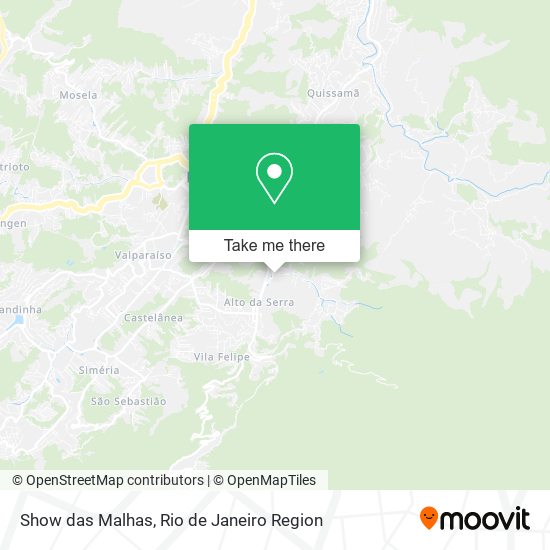 Show das Malhas map