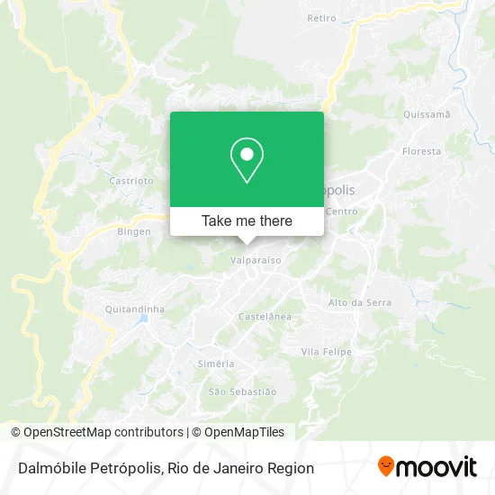 Dalmóbile Petrópolis map
