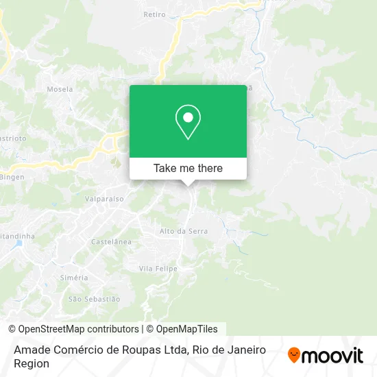 Amade Comércio de Roupas Ltda map