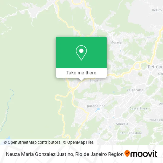 Neuza Maria Gonzalez Justino map