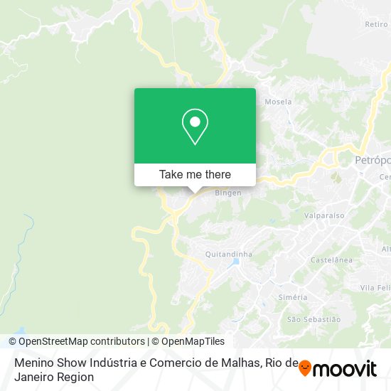 Menino Show Indústria e Comercio de Malhas map