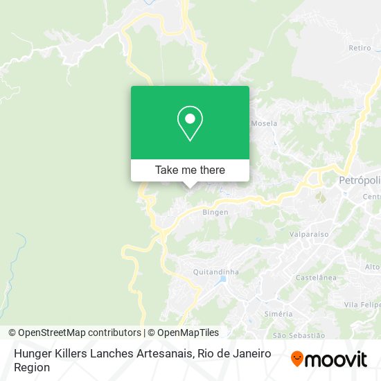 Mapa Hunger Killers Lanches Artesanais