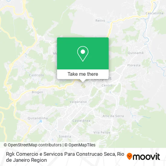 Rgk Comercio e Servicos Para Construcao Seca map