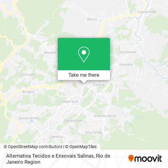 Alternativa Tecidos e Enxovais Salinas map