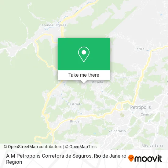 A M Petropolis Corretora de Seguros map