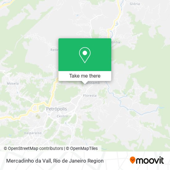 Mercadinho da Vall map