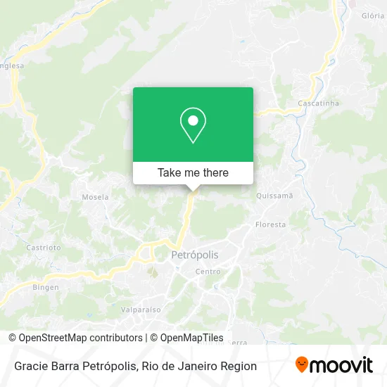 Gracie Barra Petrópolis map