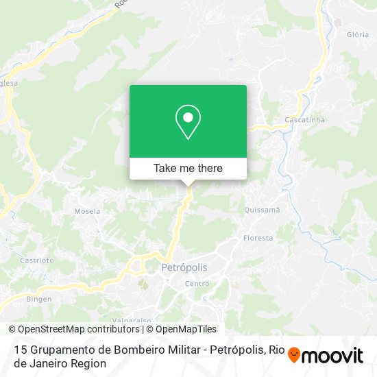 15 Grupamento de Bombeiro Militar - Petrópolis map