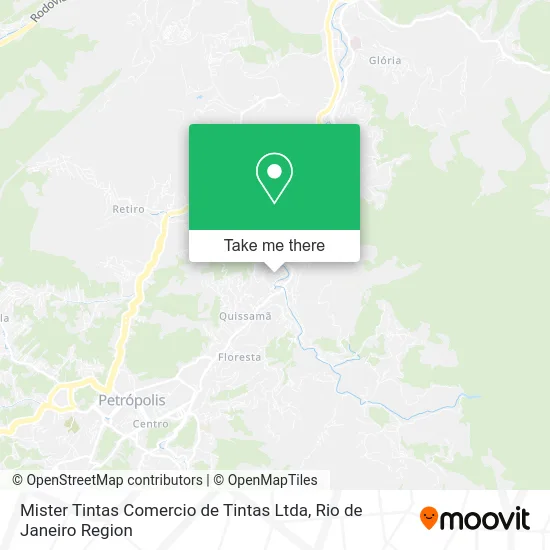 Mister Tintas Comercio de Tintas Ltda map