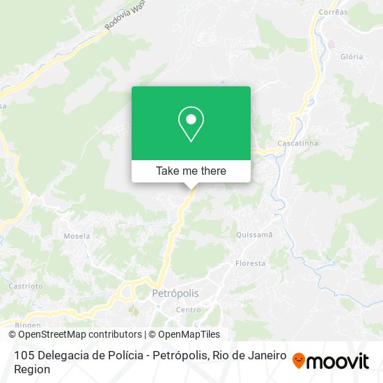 105 Delegacia de Polícia - Petrópolis map